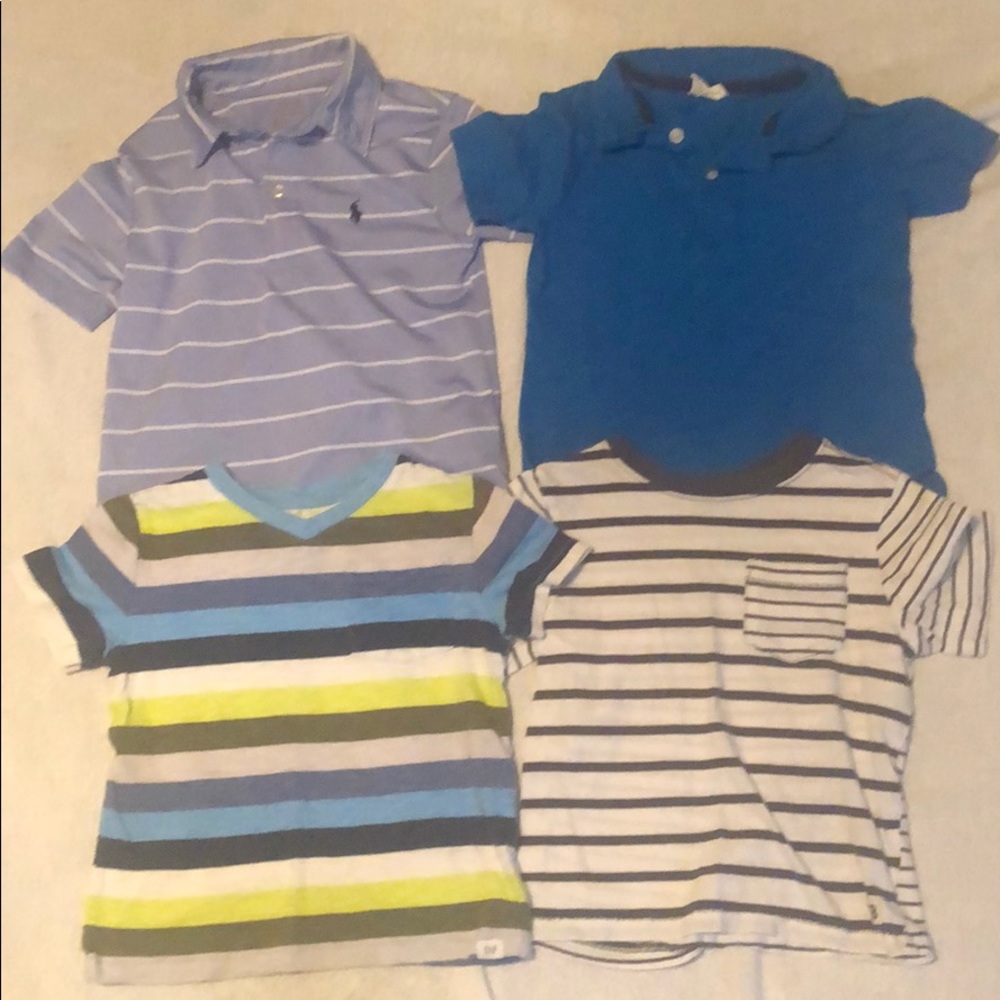 4T polo and t-shirts